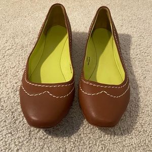 Boden Embroidered Leather Flats